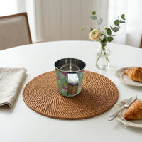 Handcrafted Meenakari Stainless Steel Mug | Traditional Indian Tea & Coffee Cup