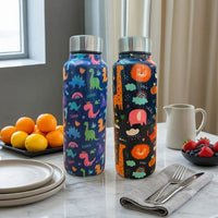 Handcrafted Eco-Friendly Meenakari Steel Bottle(750 ML)| Set of 2