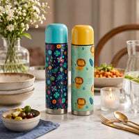 Stainless Steel Vacuum Insulated Thermos Bottle for Hot & Cold Beverages (Set of 2)