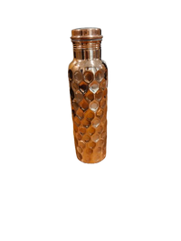 Hammered Copper Water Bottle for Home & Office