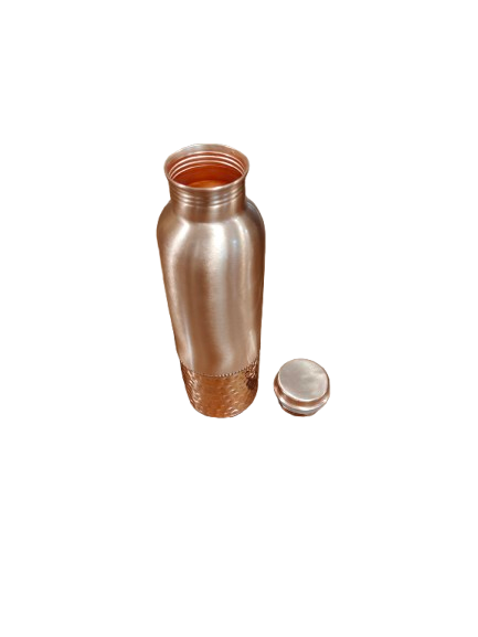 Pure Copper Water Bottle – Ayurvedic Drinking Set for Health & Wellness