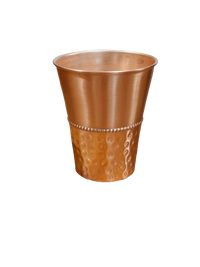 Pure Copper Water Bottle with 1 Glass – Ayurvedic Drinking Set for Health & Wellness