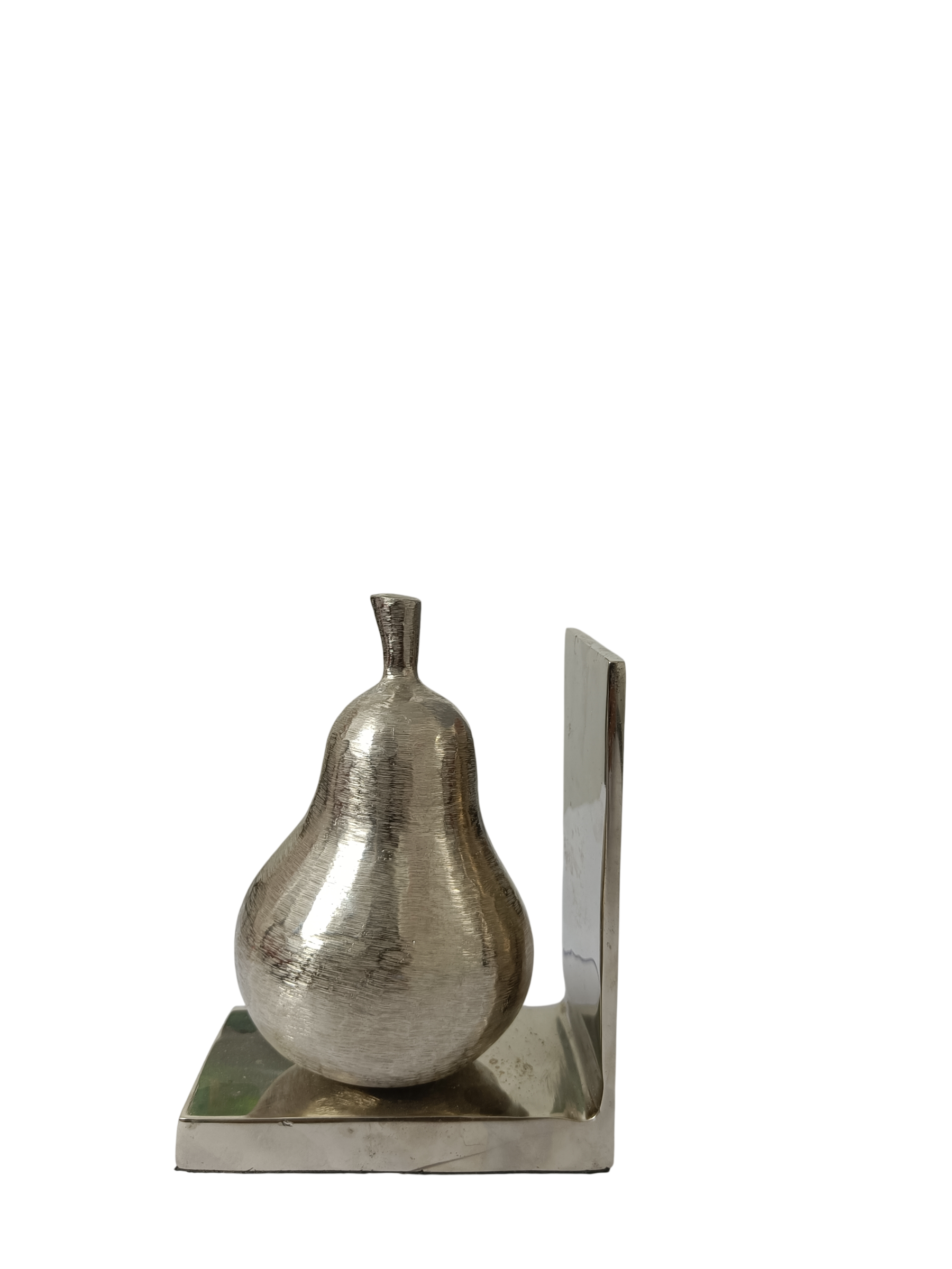 Decorative Metal Pear Bookends | Elegant Home Office Bookshelf Decor