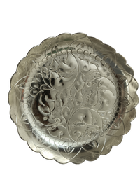 Elegant Silver Decorative Metal Bowl | Luxury Centerpiece, Dry Fruit & Potpourri Bowl