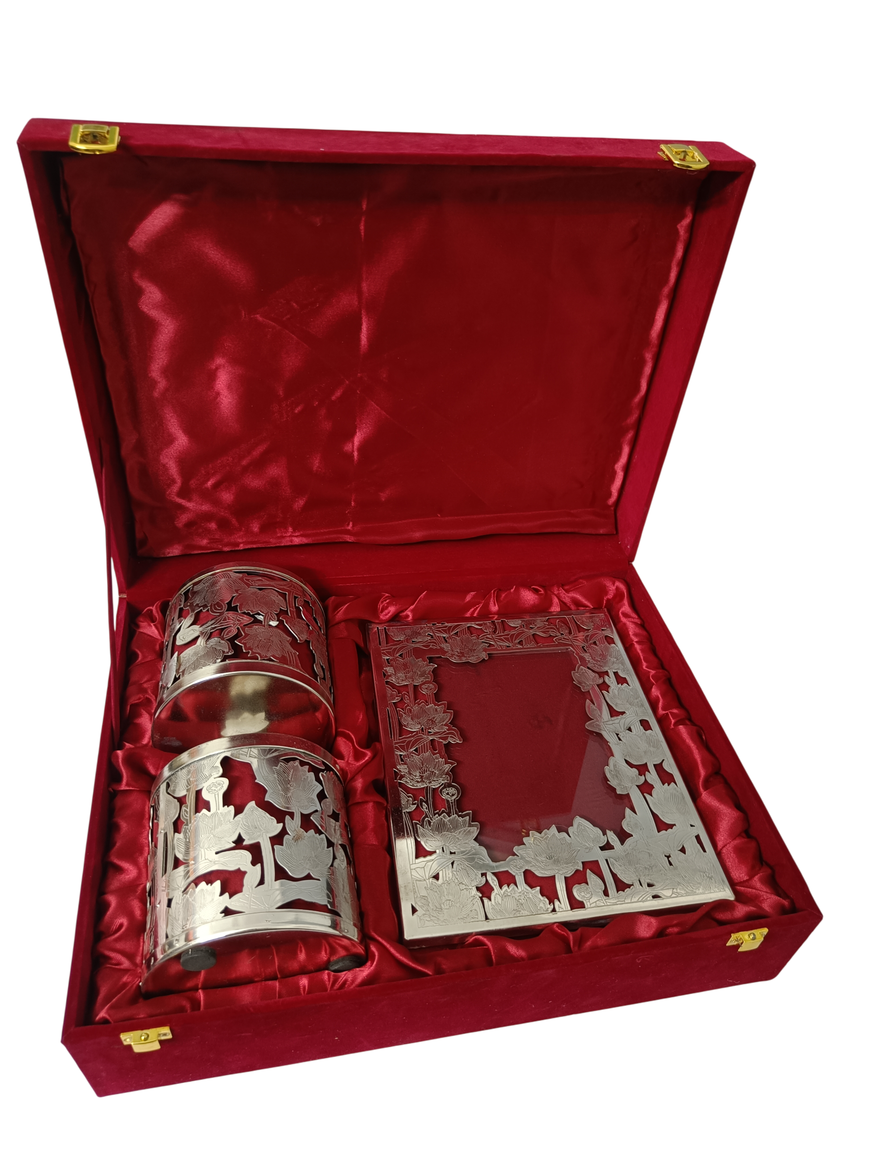 Handcrafted Photo Frame & Decorative Jar Gift Set | Premium Festive Gift Hamper
