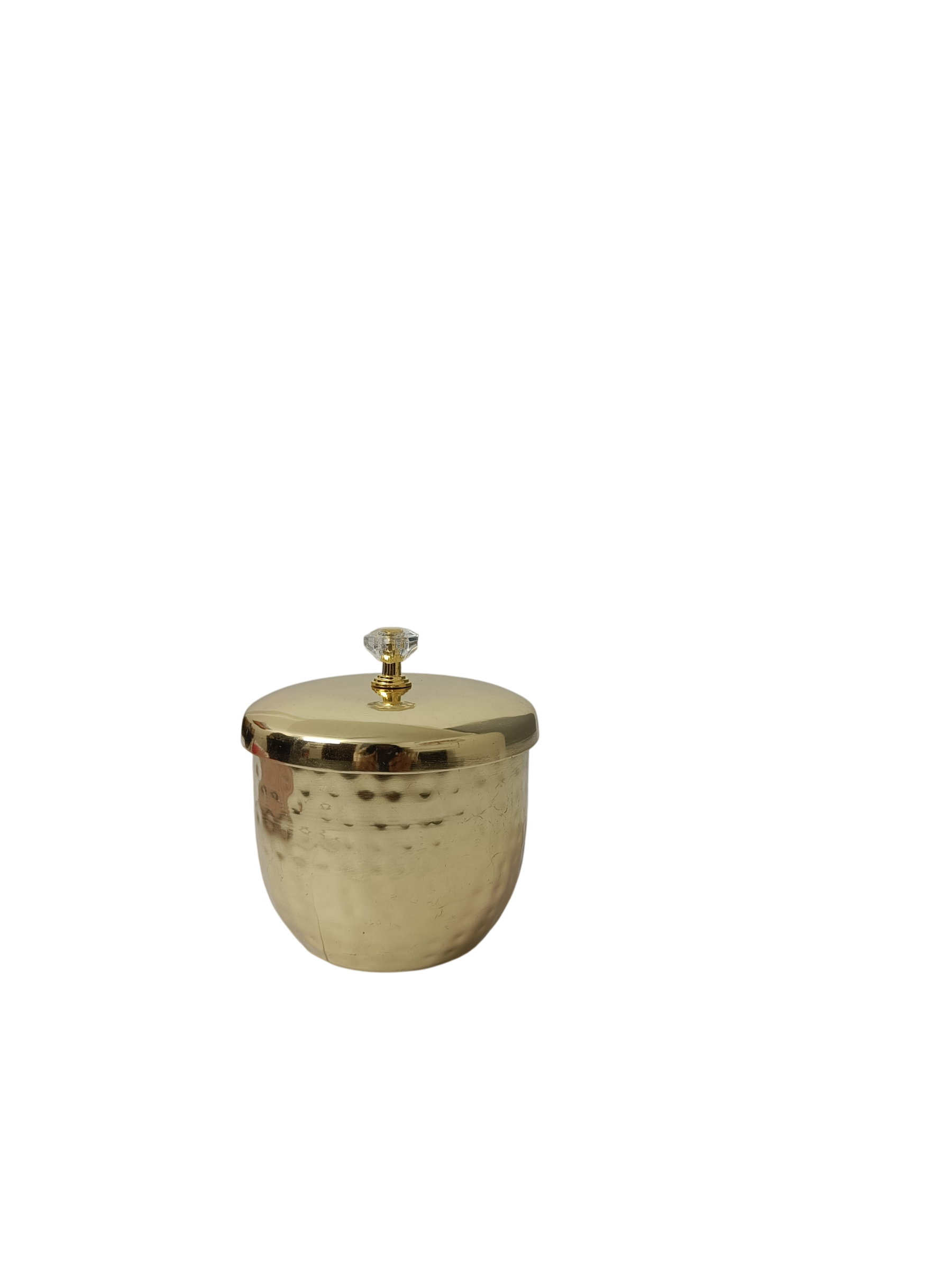 Elegant Gold Decorative Storage Jar with Lid | Luxury Trinket & Dry Fruit Container