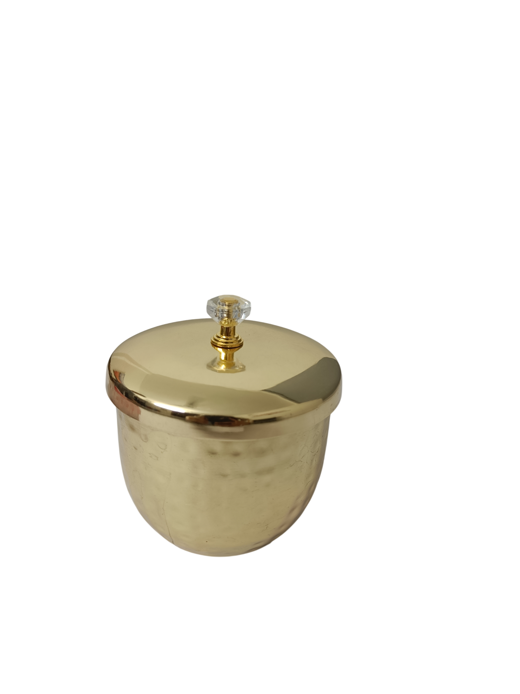 Elegant Gold Decorative Storage Jar with Lid | Luxury Trinket & Dry Fruit Container