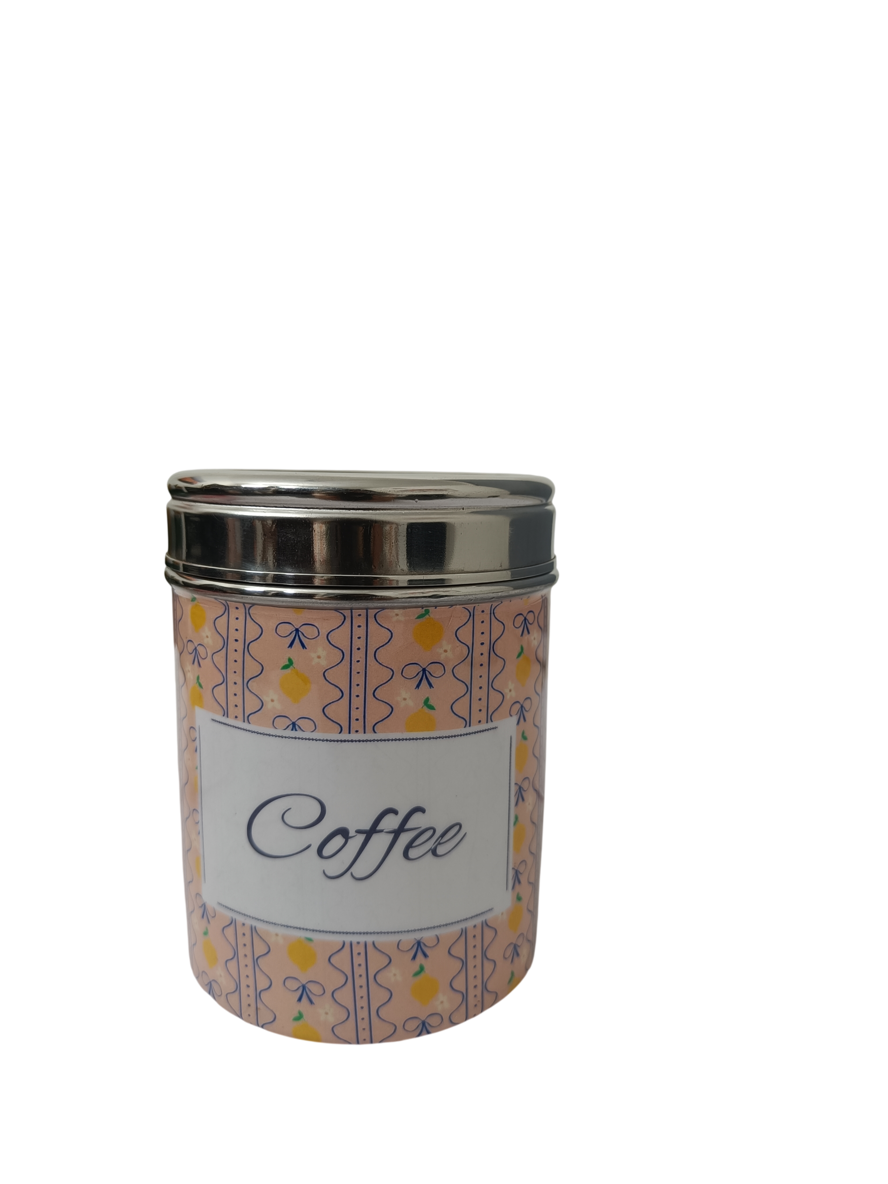 Lemon Coffee and Tea Storage Canister | Decorative Airtight Kitchen Container for Coffee, Tea & Sugar