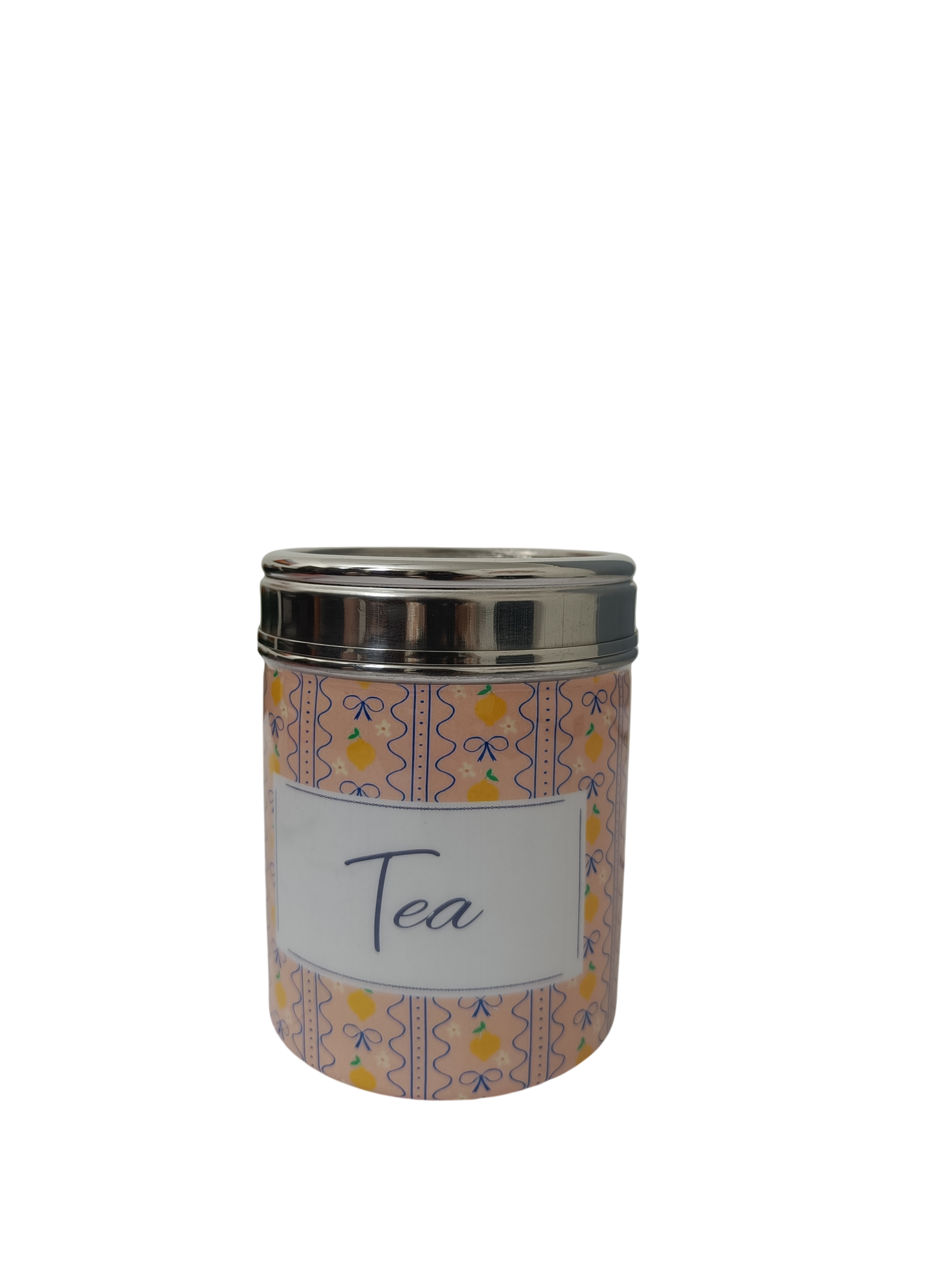 Lemon Coffee and Tea Storage Canister | Decorative Airtight Kitchen Container for Coffee, Tea & Sugar