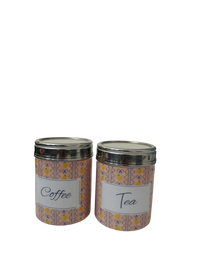 Lemon Coffee and Tea Storage Canister | Decorative Airtight Kitchen Container for Coffee, Tea & Sugar