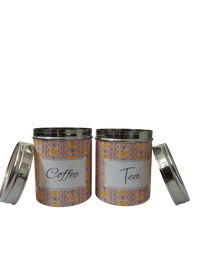 Lemon Coffee and Tea Storage Canister | Decorative Airtight Kitchen Container for Coffee, Tea & Sugar