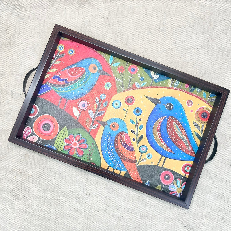 Elegant Rectangular MDF Serving Tray | Stylish & Durable Tray for Home & Dining Decor