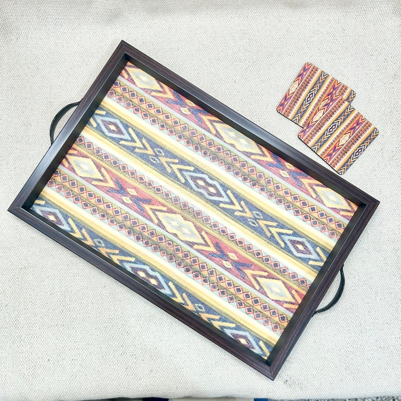 Elegant Rectangular MDF Serving Tray | Stylish & Durable Tray for Home & Dining Decor