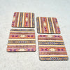 Elegant Print MDF Coaster – Stylish & Durable Design (Set of 4)