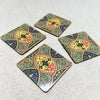 Elegant Print MDF Coaster – Stylish & Durable Design (Set of 4)