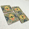 Elegant Print MDF Coaster – Stylish & Durable Design (Set of 4)