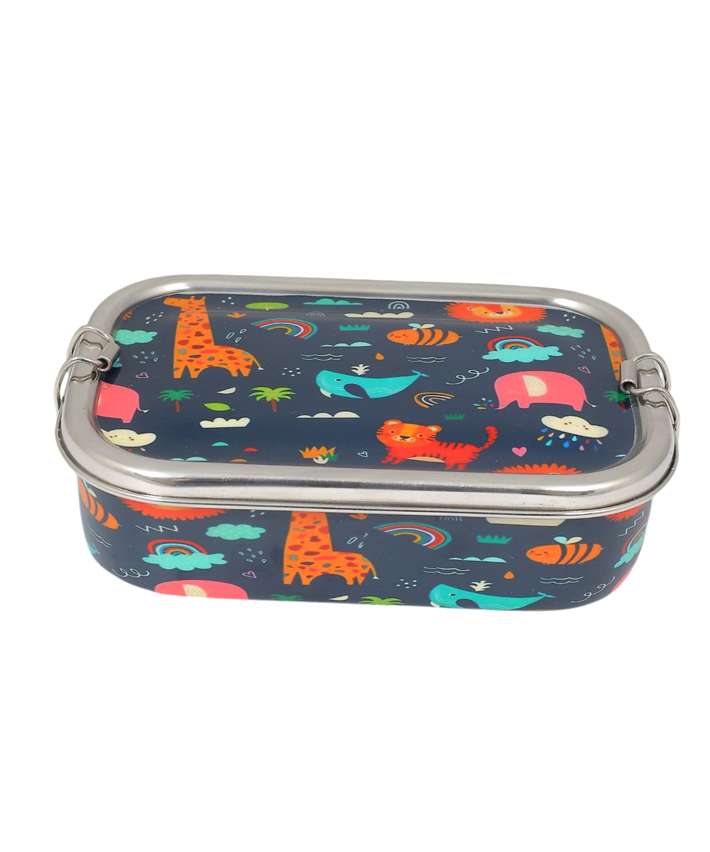 Stainless Steel Lunch Box , Snack Box & Water Bottle (750 ML) Set