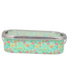 Eco-Friendly Meenakari Steel Tiffin Box – Stylish & Durable-Green Floral