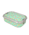 Eco-Friendly Meenakari Steel Tiffin Box – Stylish & Durable-Green Floral