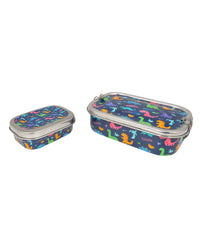 Eco-Friendly Meenakari Steel Tiffin Box – Stylish & Durable-Dino
