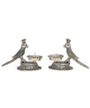 Parrot Tealight Holder (Silver)- Set Of 2