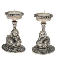 Swan Tealight Holder (Silver)- Set Of 2