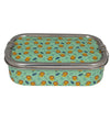 Lion Print Eco-Friendly Meenakari Steel Tiffin Box – Stylish & Durable