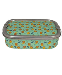 Eco-Friendly Meenakari Steel Tiffin Box – Stylish & Durable-Lion