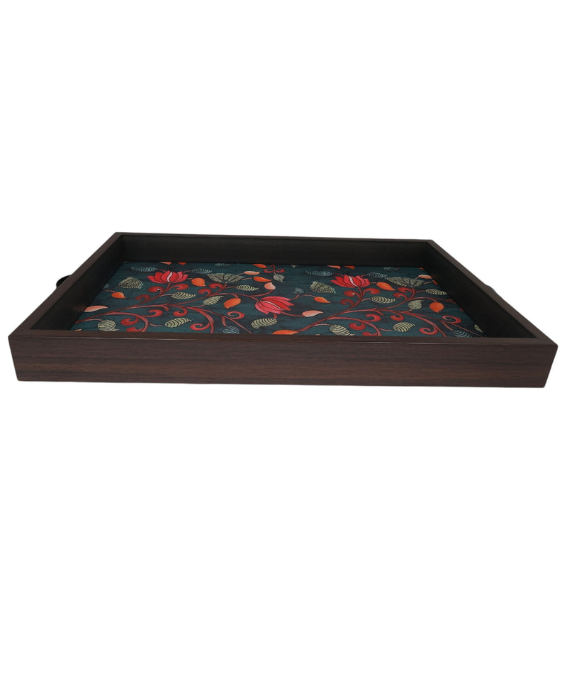 Elegant Pichwai Print Rectangular MDF Serving Tray – Stylish & Durable Design