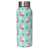 Handcrafted Eco-Friendly Meenakari Stainless Steel Bottle(750 ML)-Flamingo