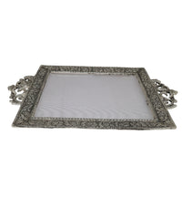 Metal and Fiber Rectangle Tray