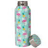 Flamingo Print Handcrafted Eco-Friendly Meenakari Steel Bottle(750 ML)