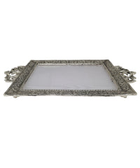 Metal and Fiber Rectangle Tray