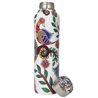 Handcrafted Eco-Friendly Meenakari Steel Bottle(1L)