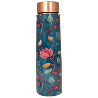 Copper Water Bottle | 1 Litre | Kalamkari Designs| Boosts Immunity