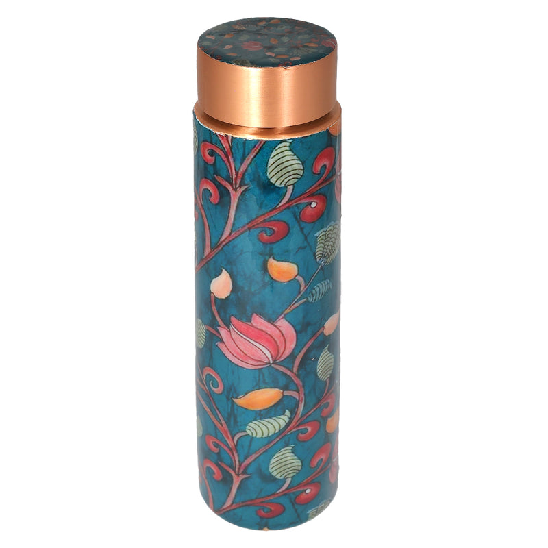 Copper Water Bottle | 1 Litre | Pichwai Designs| Boosts Immunity