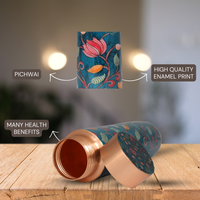 Copper Water Bottle | 1 Litre | Boosts Immunity-Pichwai