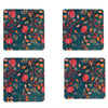 Elegant Kalamkari Print MDF Coaster – Stylish & Durable Design(Set of 4)