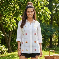 Linear Floral Shirt