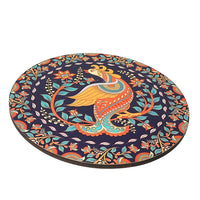 Elegant Kalamkari Print MDF Coaster – Stylish & Durable Design (Set Of 4)