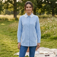 Azure Embroidered Shirt