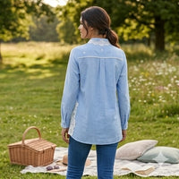 Azure Embroidered Shirt