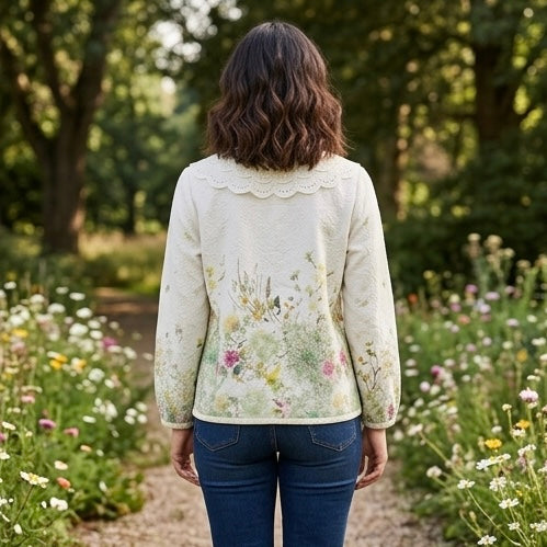 Wildflower Scallop Shirt