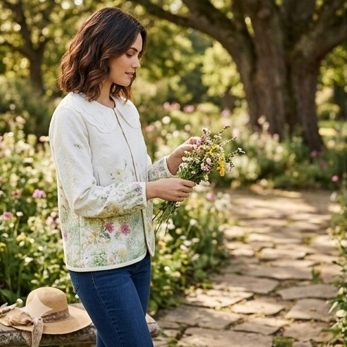 Wildflower Scallop Shirt