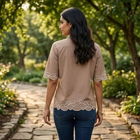 Brown Floral Shirt