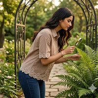 Brown Floral Shirt