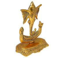 Trishul Ganesh | Artistic Hindu God Sculpture for Home and Table Decor