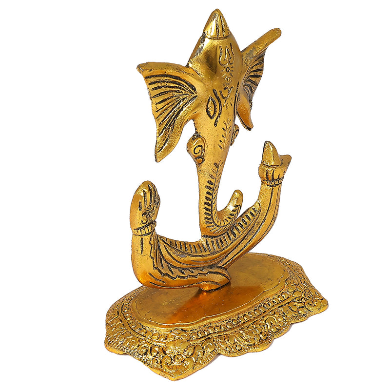 Trishul Ganesh | Artistic Hindu God Sculpture for Home and Table Decor