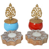 Colored Bowls & Diya Gift (Set of 10)