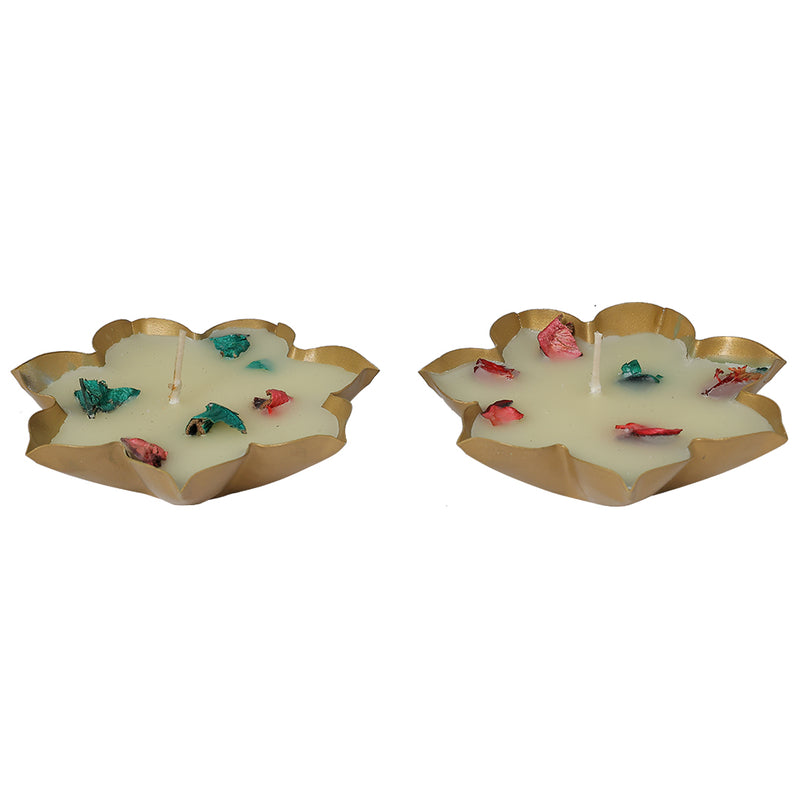 Trishul Ganesh & Decorative Diya Gift (Set of 10)